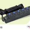 Maxline Ml-512 Multiplug 5 Port Extention Socket 2 Meters - Multi Plug