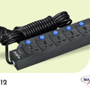 Maxline Ml-512 Multiplug 5 Port Extention Socket 2 Meters - Multi Plug