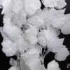 Artificial hanging flowers for wall decoration, artificial plants for home decorum, money plant leaves for decoration, office decor, craft, gifting, 7 feet long each, White