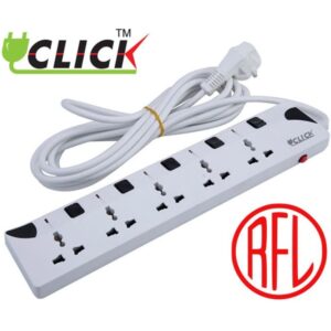 Click 5 Port 3 Pin Multiplug