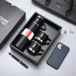 500Ml Bullet Thermos Bottle Set Double-Layer Stainless Steel Vacuum Flask Travel Water Bottle Business Tea Cup
